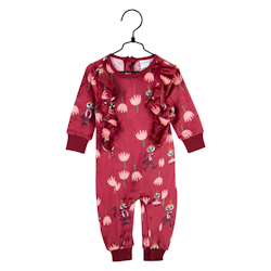 Mumin Tulpaner overall baby mröd - Stl. 62cl