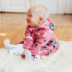 Mumin Tulpaner overall baby rosa