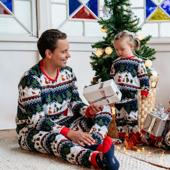 Mumin Bergstrakt pyjamas herr mblå