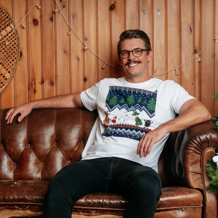 Mumin Oiva t-shirt Bergstrakt naturvit