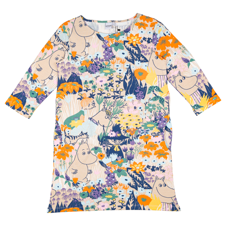 Mumin Hilda Tunika Smörblomma beige