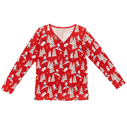 Mumin Vinternatt pyjamas dam mröd - Stl. XL
