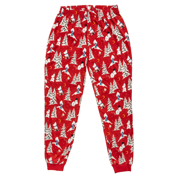 Mumin Vinternatt pyjamas dam mröd - Stl. XL