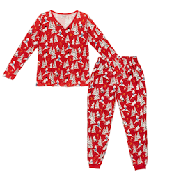 Mumin Vinternatt pyjamas dam mröd - Stl. XL