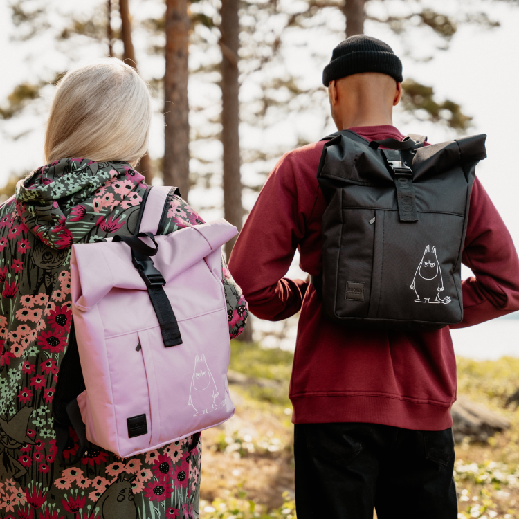 Mumin Hemuli ryggsäck rosa