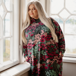 Mumin Huvklänning Tusensköna mörkgrön - Stl. M