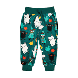 Mumin Hurtigt velourbyxa baby grön