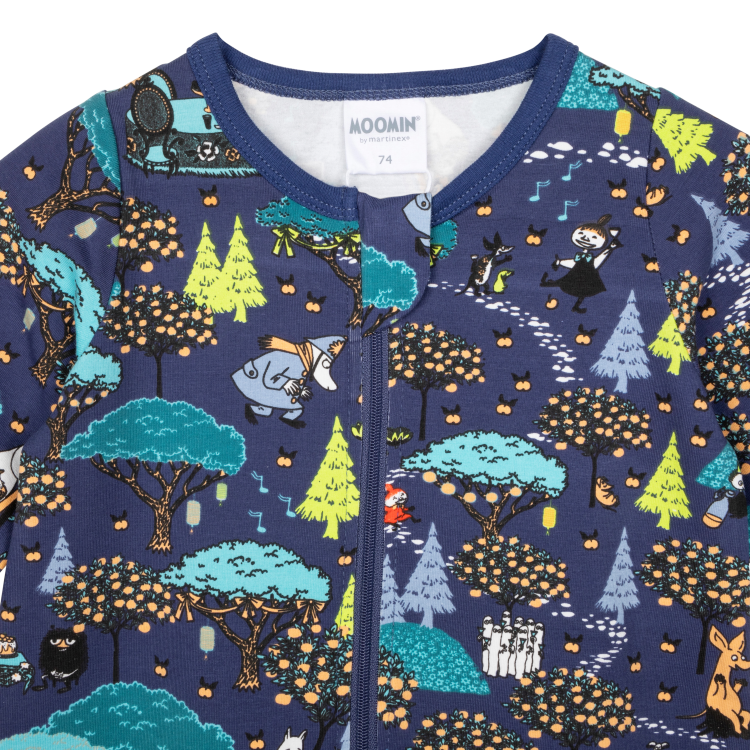 Mumin Skörd pyjamas blå - Stl. 68cl