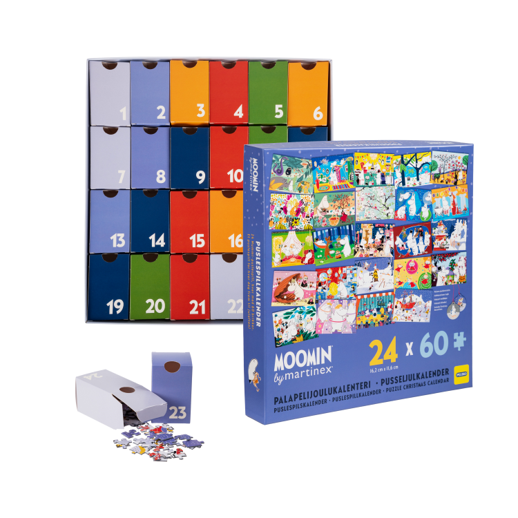 Mumin Pusseljulkalender 24x60 bitar