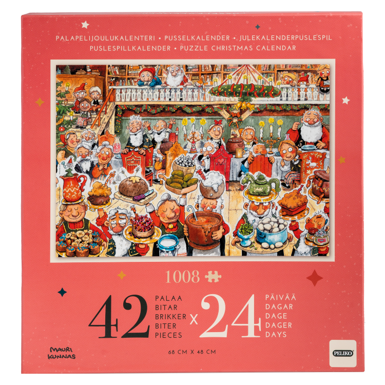 Pusseljulkalender 1008 bitar