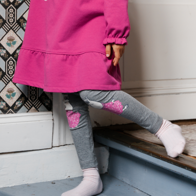 Mumin Mannekäng leggings mörkgrå