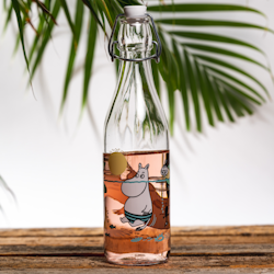 MUURLA - Mumin Glasflaska Roligt i vattnet 0,5 L