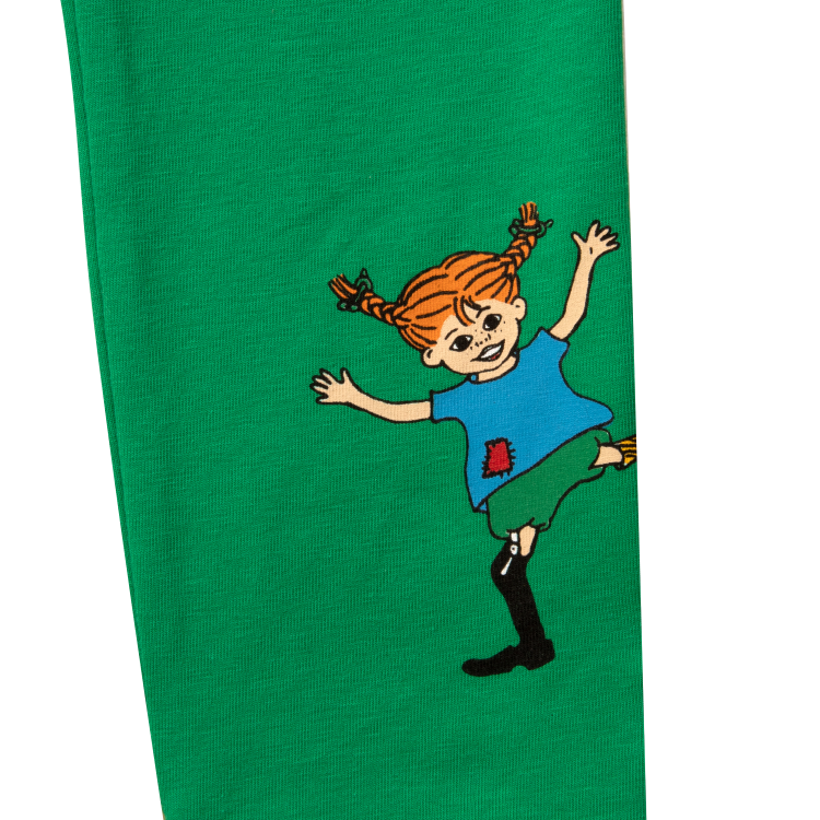 Pippi leggings grön
