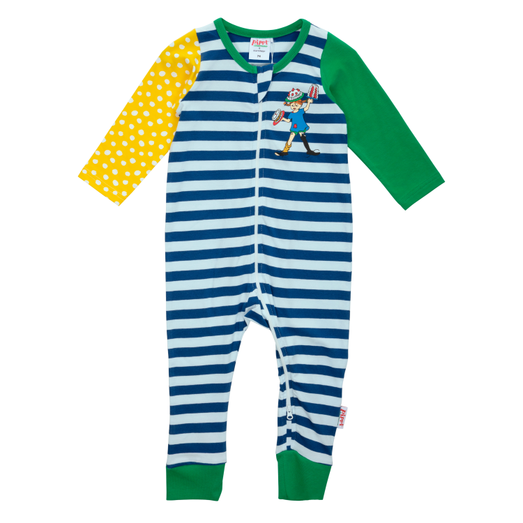 Pippi Tårta pyjamas blå/grön