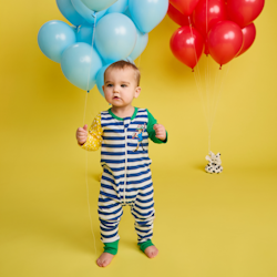 Pippi Tårta pyjamas blå/grön