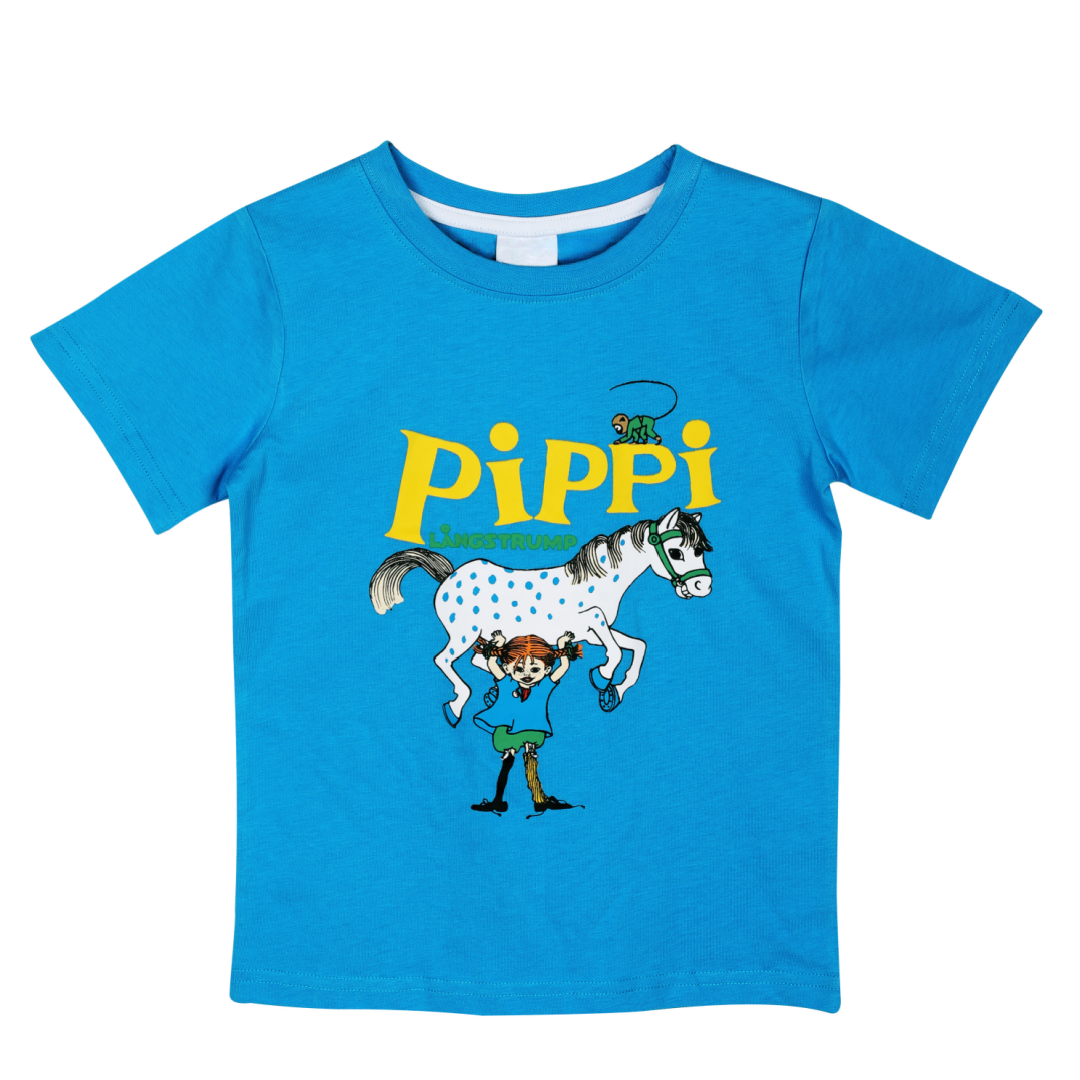 Pippi t-shirt blå