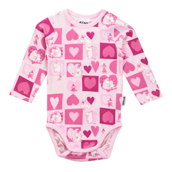 Mumin Älskad body rosa