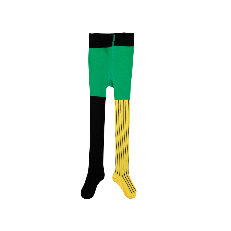 Pippi strumpbyxa gul/svart