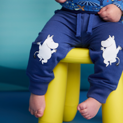 Mumintrollet byxa baby blå
