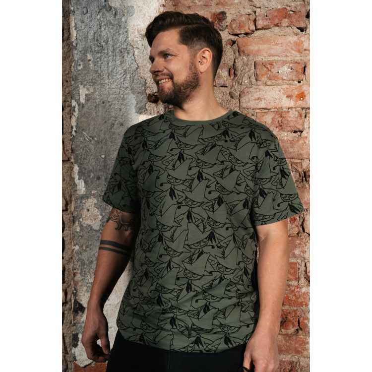 Mumin Alvi t-shirt Fundering grön