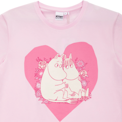 Mumin Taimi t-shirt Älskad rosa