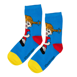 Pippi strumpor 2st blå/röd