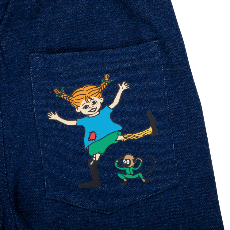 Pippi Collegebyxa Denim - Stl. 92cl