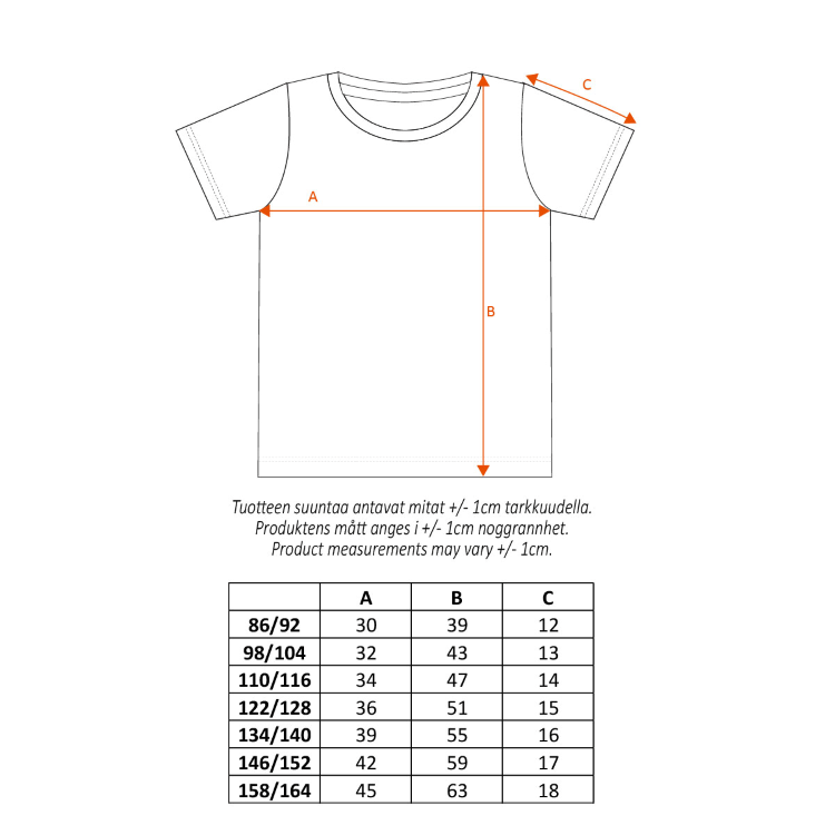 Mumin Character t-shirt barn My