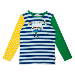 Pippi Starka tröja blå/grön