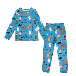 Mumin Fotspår pyjamas blå - Stl. 86/92cl