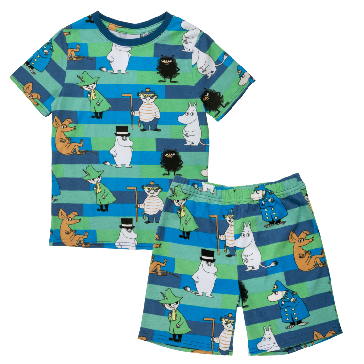 Mumin Fluga shortspyjamas grön