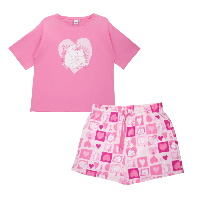 Mumin Älskad shortspyjamas dam rosa