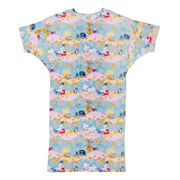 Mumin Om kvällen kaftan ljusblå