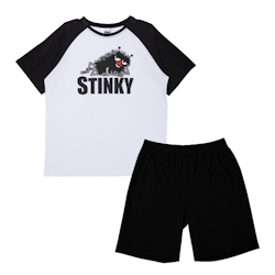 Mumin Stinky shortspyjamas sv/vit