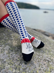 Mumin Knästrumpor ull Lilla My paraply