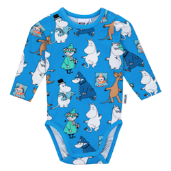 Mumin Pojkgäng body blå