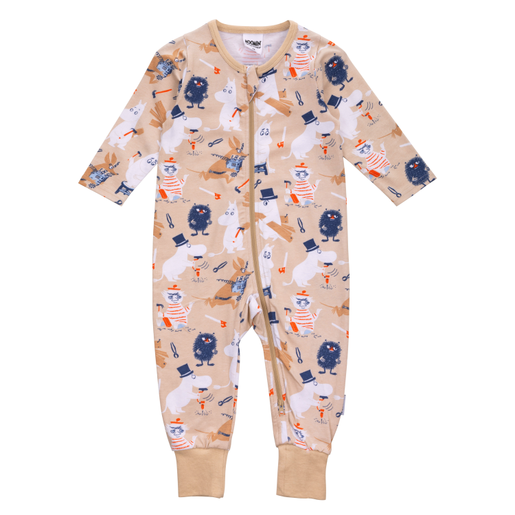 Mumin Byggare pyjamas beige
