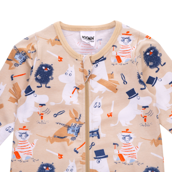 Mumin Byggare pyjamas beige