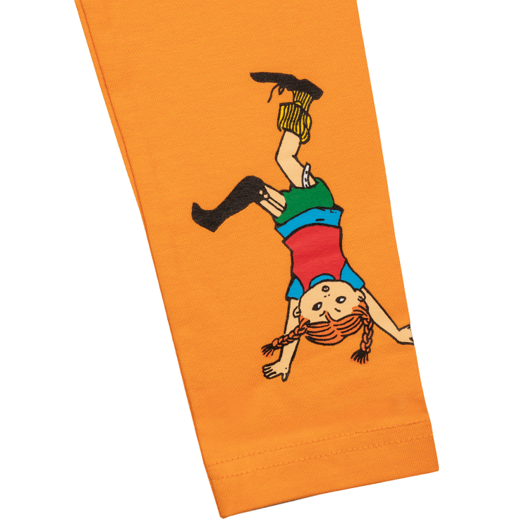 Pippi leggings röd/orange