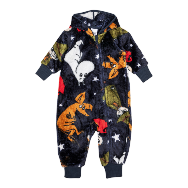 Mumin Glimmer overall baby mblå