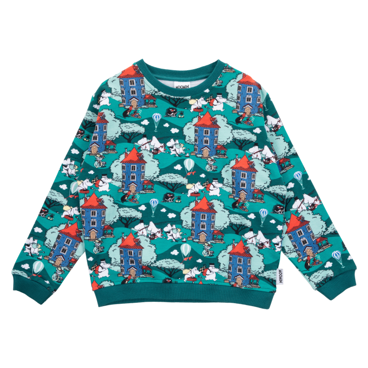 Mumin Gård collegetröja teal