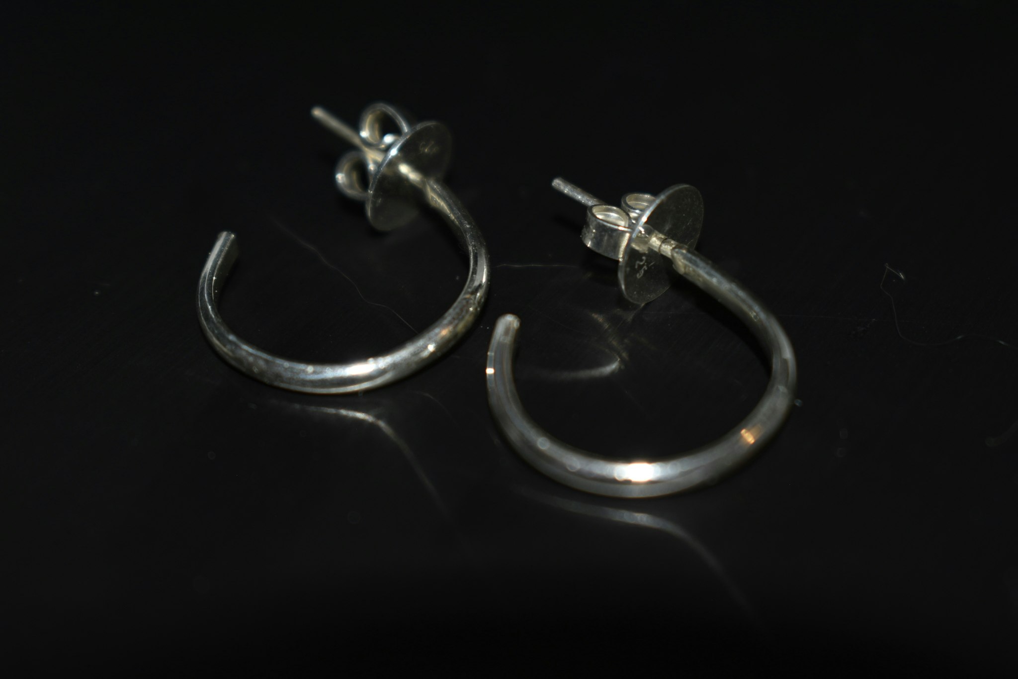 Små hoop örhängen - sterling silver