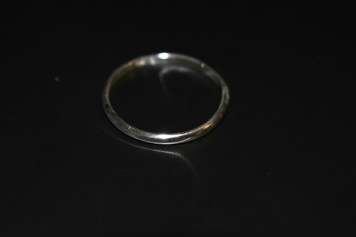 Ring med runda kanter - sterling silver