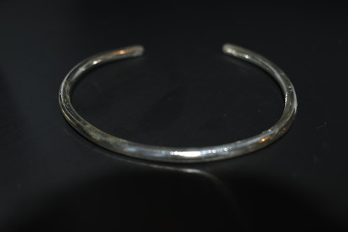 Armband med slipade kanter - sterling silver