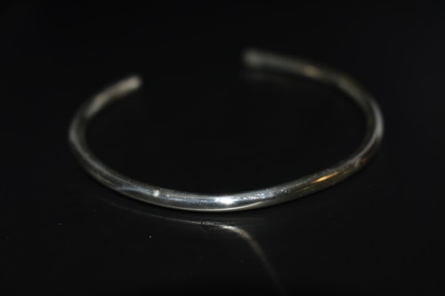 Armband med runda kanter - sterling silver