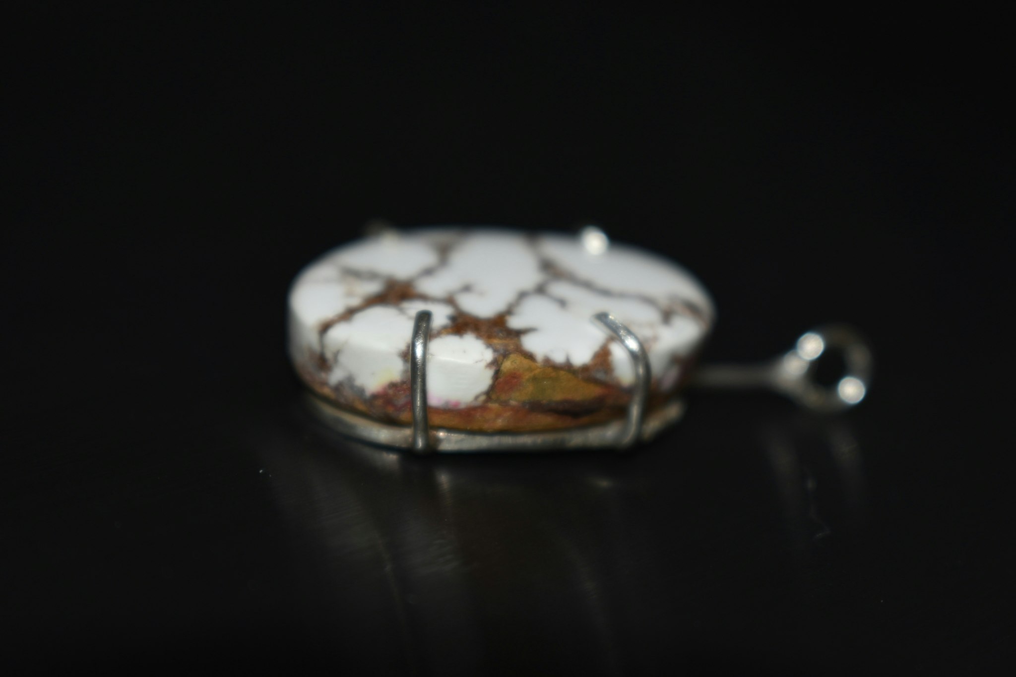 Wild horse magnesit häng - sterling silver
