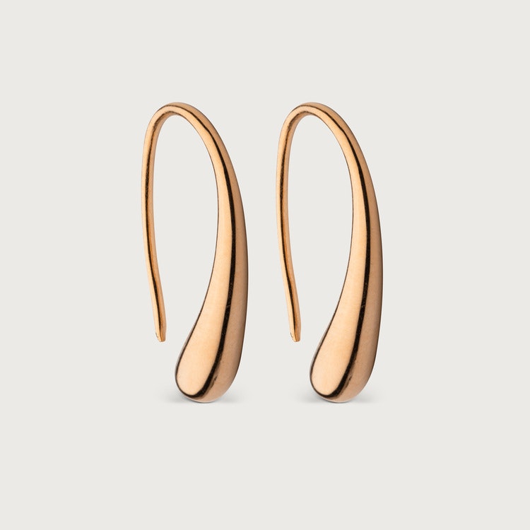 Droplet earrings gold plated