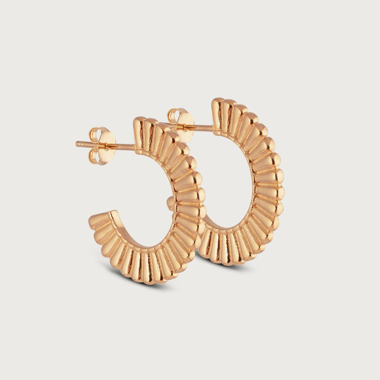 Prisma earrings gold plated
