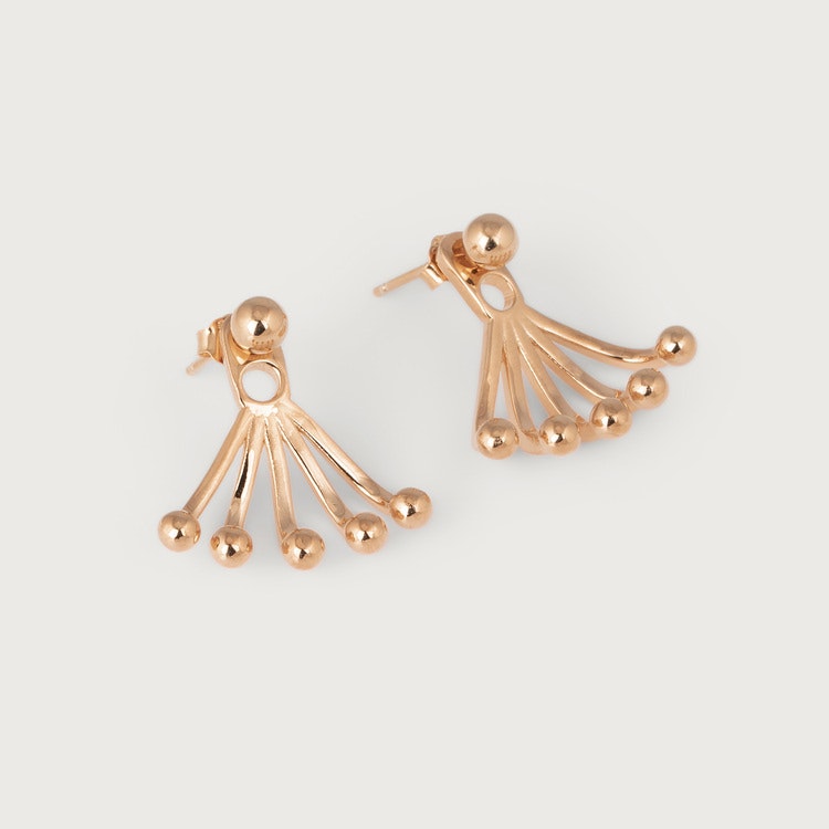 Drops earrings gold plated