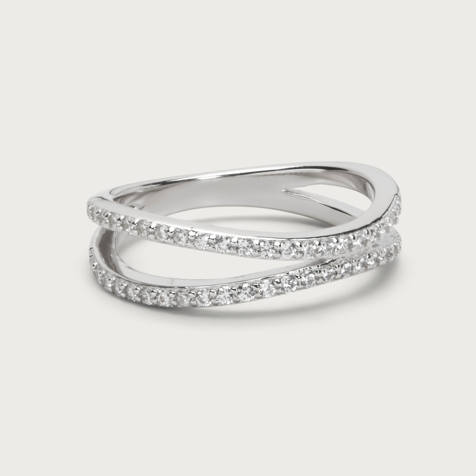 Sparkling double-ring